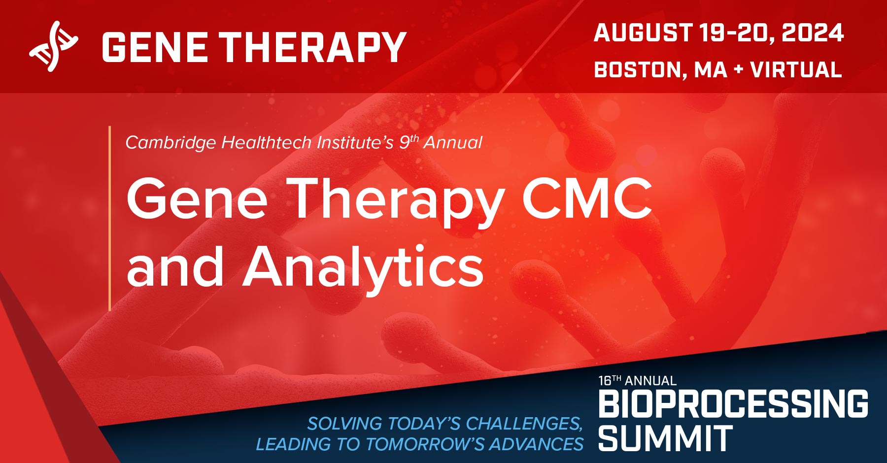 Gene Therapy CMC and Analytics | The Bioprocessing Summit | August 19 ...