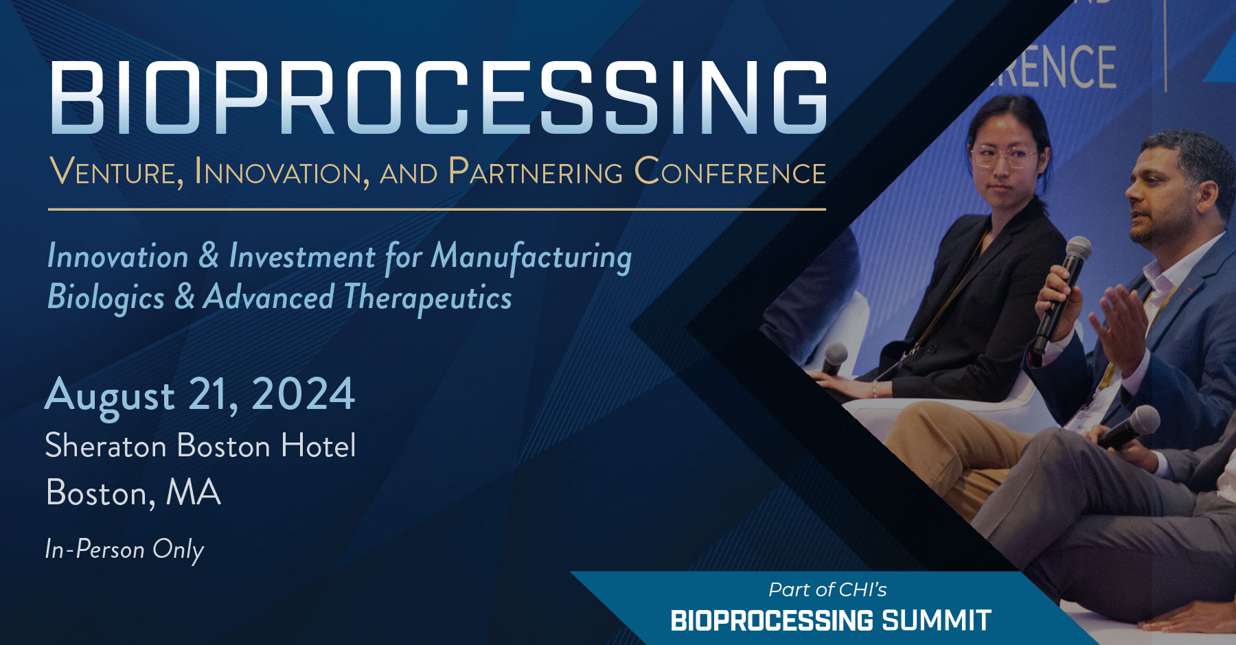 Bioprocessing Venture, Innovation, and Partnering Conference August